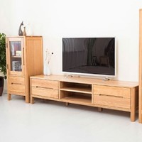 TIMI 天米 日式实木电视柜白橡木电视柜 1.5米 原木色 