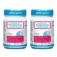 Life space 哺乳期孕妇专用益生菌 调理肠胃 60粒*2瓶