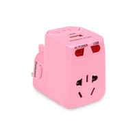 wonplug 万浦 wp-360/362 旅行转换插头 单USB/粉色