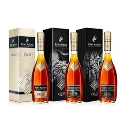 REMY MARTIN 人头马 CLUB 干邑白兰地 普通版+狮子座+处女座 350ml*3瓶