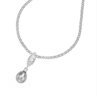 DOWER&HALL; 月光珍珠系列 纯银淡水珍珠项链