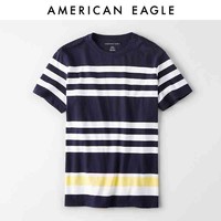 AEO American Eagle男士休闲条纹圆领T恤1162_9749