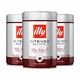 illy 意利 咖啡粉 深度烘焙 250g*3(意大利进口) (跨境自营，包邮包税)