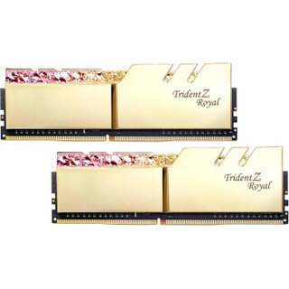 芝奇(G.SKILL)皇家戟系列 DDR4 4266频率 16G(8Gx2)套装 台式机内存 RGB灯条(光跃金)