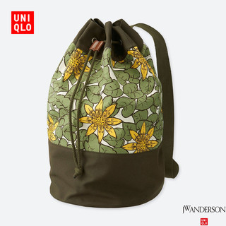 UNIQLO 优衣库 417626 中性休闲包 设计师合作款 (棉100％、30 × 30 × 52 cm、翠绿色)