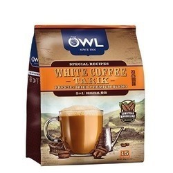 OWL 猫头鹰 三合一速溶白咖啡 原味 15包 600g *4件