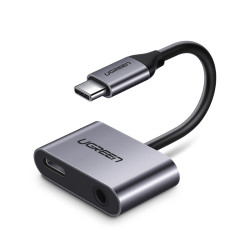 绿联锤子耳机转接头type-c线华为mate10pro小