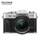 富士（FUJIFILM）X-T30/T30 XF18-55 /XF 60 微单/照相机 双头套机 2610万像素 翻折触摸屏 4K 银色