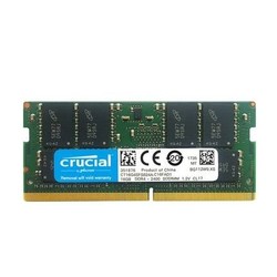 CRUCIAL 英睿达 DDR4 16GB 2666 笔记本内存条