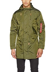 Alpha Industries 阿尔法 男士连帽鱼尾派克大衣