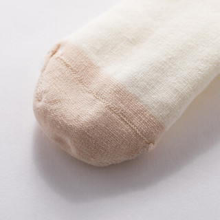 威尔贝鲁(WELLBER) 婴儿袜子新生儿童地板袜宝宝中筒袜彩棉盒装5双装12-14cm
