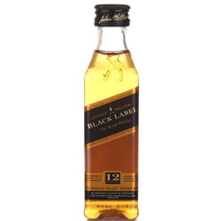 尊尼获加 JOHNNIE WALKER 苏格兰威士忌 50ml *2件