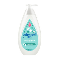 Johnson & Johnson 强生 强生(Johnson)婴儿多肽牛奶沐浴露500毫升儿童洗护男女宝宝沐浴乳液按压瓶