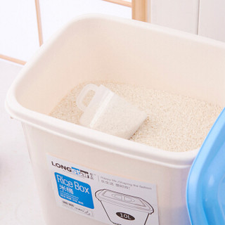 龙士达防虫防潮大号储米桶10KG塑料带盖加厚厨房米缸20斤密封米箱 颜色随机LJ-1005