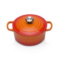 中亚Prime会员：Le Creuset 酷彩 Signature 铸铁圆形锅 18cm 橙色