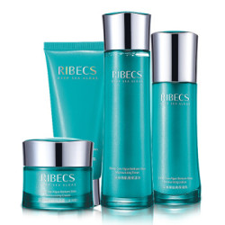 伊贝诗(RIBECS)深海藻肌底保湿化妆品护肤品套装 洁面100g+乳100g+霜50g+水 4件套 *3件