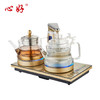 xinhao 心好 电热水壶 保温高硼硅玻璃烧水壶 全自动上水煮茶器养生壶 电茶炉XH-ZC6 1L电水壶金色