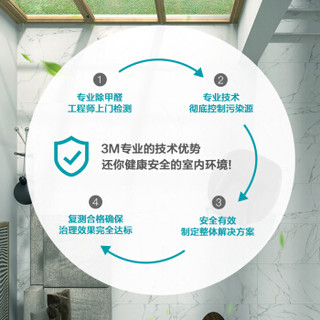 3M 空气净化上门服务（室内除甲醛等空气污染综合治理）适用80~100平方米（多于100平方米的具体咨询客服）