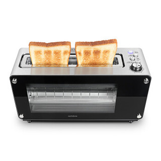 北欧欧慕 nathome 烤面包机 家用多士炉吐司机 不锈钢早餐机  NDS8420
