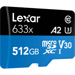 Lexar雷克沙TF卡512g内存卡高速micro sd卡手机内存卡行车记录仪适用Switch任天堂NS车载sd小卡相机存储卡