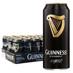 健力士（GUINNESS）黑啤酒 440ml*24听 爱尔兰原装进口黑啤酒 整箱装 *2件