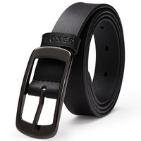 金狐狸(FOXER)女士腰带女牛皮时尚简约百搭针扣皮带女JD5002560ZY19F14A黑色