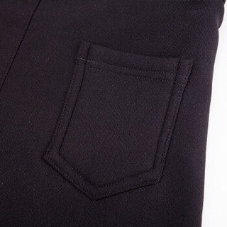 南极人（Nanjiren）加绒加厚打底裤修身保暖小脚长裤女款黑色M（160/68）