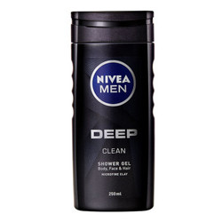 NIVEA 妮维雅 男士深黑DEEP矿泥醒体沐浴露 250ml *7件