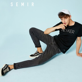 Semir 森马 193162419011 男士水洗牛仔裤 牛仔灰 34