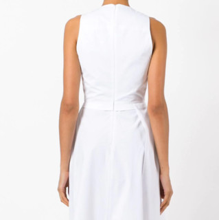 Chalayan 女士层搭A字形无袖连衣裙 (白色、38、WK428FK200WT)