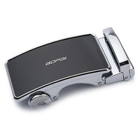 博牌Bopai男士皮带自动扣头卡扣休闲百搭青年腰带头 商务皮带头合金扣 713-007051黑色