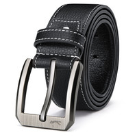 高尔夫GOLF皮带男士针扣复古腰带男裤带P8BV15889J黑色