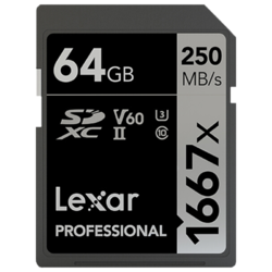 Lexar 雷克沙 1667X UHS-II 4存储卡 64GB