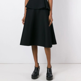 Chalayan 女士A字形半身裙 (38、黑色、WJ203FJ404)