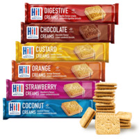 英国进口 Hill希尔夹心饼干 水果味办公室休闲零食 （临期品） 随机四种口味 150g/袋×4