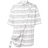 Chalayan 男士白色斜挎背带棉质衬衫 (48、黑白、MO105FO204)