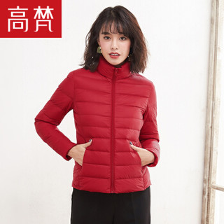 GOLDFARM 高梵 2018秋季女士羽绒服 锦纶 G1180080 ( 中国红)