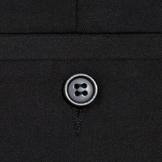 南极人(Nanjiren)男士西裤职业商务正装休闲免烫西服裤子 黑色常规款 38码 xk001