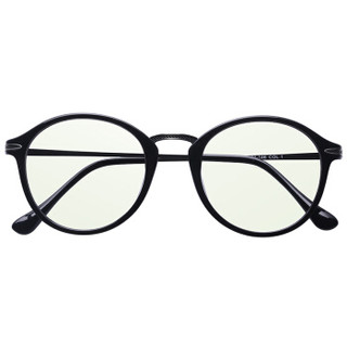 LOHO 防蓝光防辐射眼镜男女款电脑护目镜简约百搭平光镜 GL60066钢琴黑