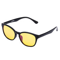 BOMBARDIER 庞巴迪挑战者 中性款黑色镜框黄色镜片护目镜 BR201604