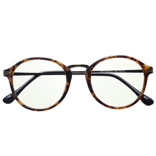 LOHO 防蓝光防辐射眼镜男女款电脑护目镜简约百搭平光镜 GL60066玳瑁色