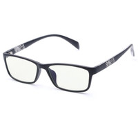 LOHO  防蓝光辐射护目镜女平光眼镜男款简约百搭情侣款 GL60065哑黑色