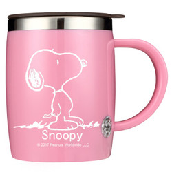 SNOOPY 史努比 DP-5002R 不锈钢保温杯 粉红色 420ml