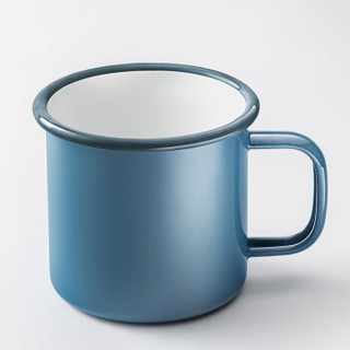 富光 怀旧经典搪瓷杯 非保温杯 文艺马克杯 多功能茶杯 蓝色460ML（DTC6001-460） *7件