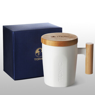 TOMIC 特美刻 TCL1329 带盖马克杯 400ml 白色