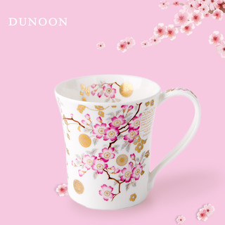 DUNOON丹侬 骨瓷马克杯 樱花 (白色、210ml)