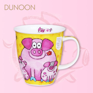 DUNOON丹侬 小粉猪 骨瓷马克杯 (粉色、480ml)