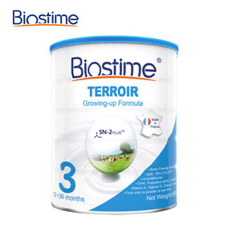法国原装进口 合生元(BIOSTIME)沃蓝婴幼儿配方奶粉3段 (12-36个月) 800g/罐 *5件