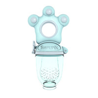 天美优客（TEENUNIX）婴儿咬咬乐食物咬咬袋果蔬乐吃水果奶嘴辅食器咬咬牙胶磨牙棒宝宝嚼嚼乐熊掌薄荷蓝