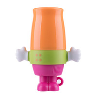 小白熊 (Snow Bear)机器人咬咬训练器  婴儿咬胶牙胶 磨牙棒 （内赠1个硅胶咬袋） 橙色 09353